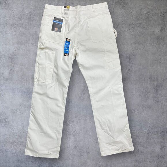 Dickies Relaxed Fit Utility Carpenter Painters Pants White NWT Mens Size 40 x 34 - Picture 1 of 8